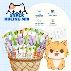 Snack Kucing Murah Mix 500gr Murah Berkualitas Tinggi untuk Penggemukan Kucing