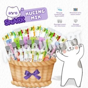 Snack Kucing Mix isi 50 pcs /Strip Kucing Kecil / Cemilan Kucing/ Snak Penggemukan Makanan
