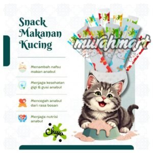 CHIYO Makanan Wet Cat Food Creamy Treats/Snack Kucing Premium / Pet Strip Snack Kucing Penggemuk/ Snack Makanan Kucing Basah