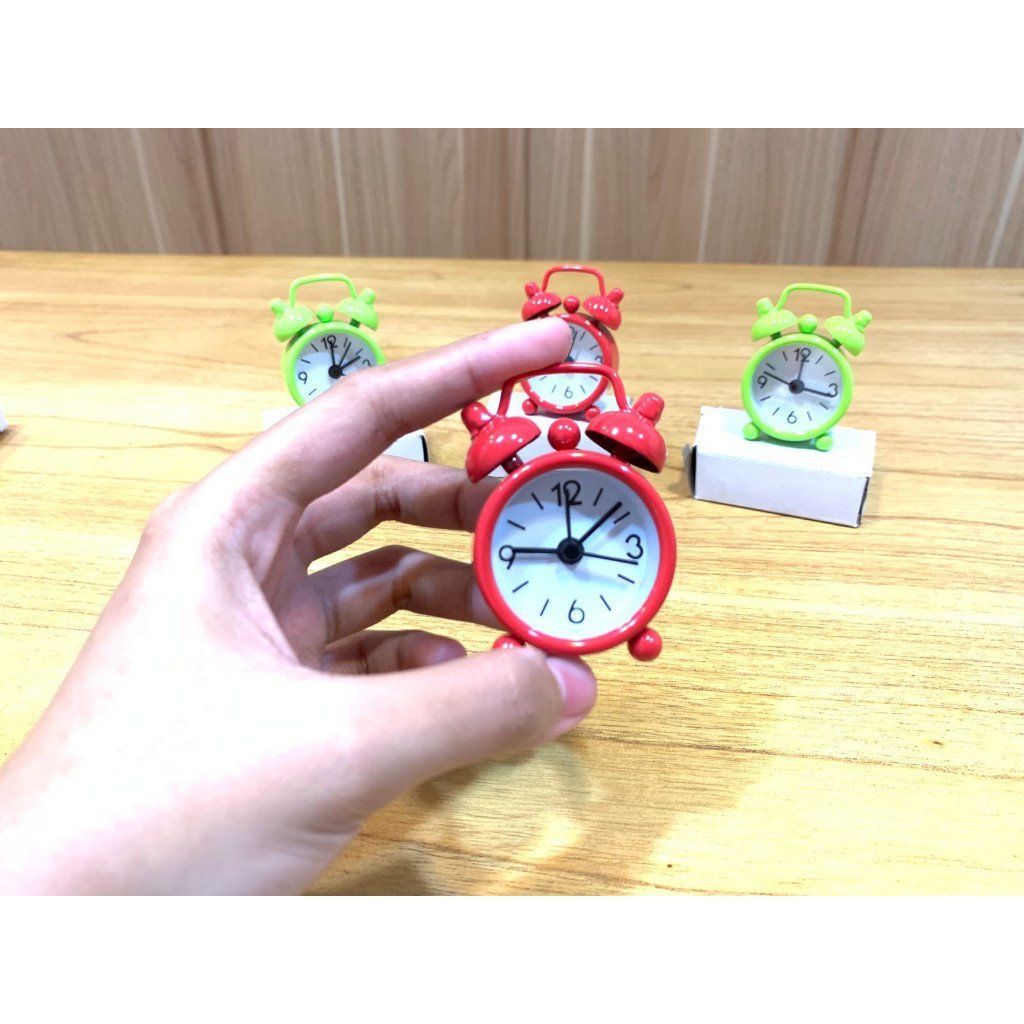 Jam Beker Alarm Mini / Jam Mini / Jam Meja Mini / Jam Unik / Jam Beker Mini / Jam Analog - Gambar 2