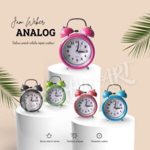 JAM ALARM KLASIK/JAM WEKER KLASIK/JAM ESTETIK/ALARM CLOCK CLASSIC/JAM ALARM/JAM MEJA/JAM DINDING
